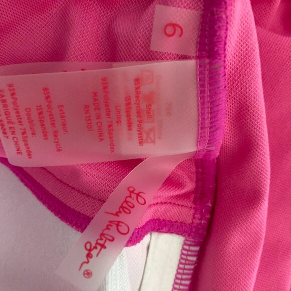 Lilly Pulitzer Flamenco one piece Plumeria Pink swimsuit  - size 6 - Picture 3 of 10